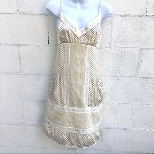 BcbgMaxazria silk lace summer dress size medium